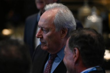 Ricardo Lewandowski, 22 Nisan 2024 Pazartesi günü Sao Paulo 'nun güneyindeki Tangara Sarayı' nda Esfera Brasil grubunun düzenlediği Brezilya Hoje Seminerine katıldı.