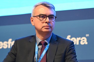 Sao Paulo (SP), 04 / 22 / 2024 - Marcelo Lacerda Google CEO 'su, Brezilya ile ilgili Diyaloglar konulu ve Tangara Sarayı' ndaki Esfera Brasil grubu tarafından düzenlenen bir panel olan Brezilya Bugün Seminerine katıldı