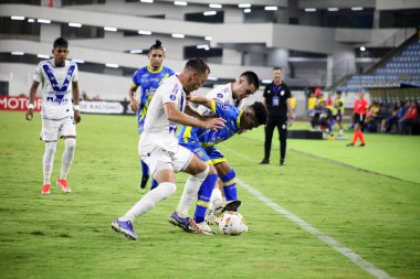 CARACAS (VE) 04 / 24 / 2024 Zuliano ile Paraguay 'dan Sportivo Ameliano arasında oynanan karşılaşmada, Caracas kentindeki Brigido Iriarte Ulusal Stadyumu' nda Conmebol Sul-Americana için geçerlidir.