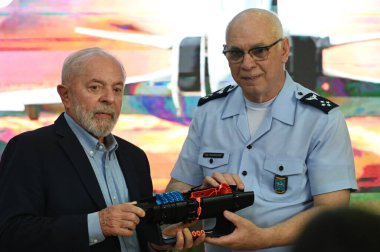 SAO JOS DOS CAMPOS (SP) 04.26.2024 - Başkan Luiz Inacio Lula da Silva (PT) Havacılık Teknoloji Enstitüsü 'nün (ITA) tesislerini ve Havacılık ve Uzay ve Bütünleşme Enstitüsü' nün hazırlık ve entegrasyonunu ziyaret etti..