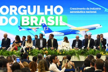 Sao Jose dos Campos (SP) 04.26.2024 - Cumhurbaşkanı Luiz Inacio Lula da Silva (PT) Sao Jose dos Campos (SP) genel merkezine 26 Nisan 2024 Cuma günü yaptığı ziyarette.