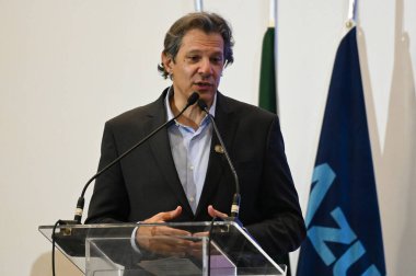Sao Jose dos Campos (SP) 04 / 26 / 2024 - Maliye Bakanı Fernando Haddad, 26 Nisan 2024 Cuma günü Sao Jose dos Campos 'taki Embraer karargahına yaptığı ziyarette. 