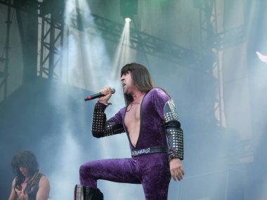 SAO PAULO, (SP) - 04 / 26 / 2024 - SUMMMER BREEZE / SHOW / SP - Sao Paulo 'nun batısındaki Memorial da America Latin Amerika' da düzenlenen Yaz Esintisi Festivali 'nin ilk günü Katliam Grubu Performansı.