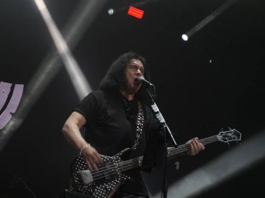 SAO PAULO, (SP) - 04 / 26 / 2024 - Sao Paulo 'nun batısındaki Memorial da America Latina' da düzenlenen Yaz Esintisi Festivali 'nin ilk gününde Gene Simmons Band' in performansı. 