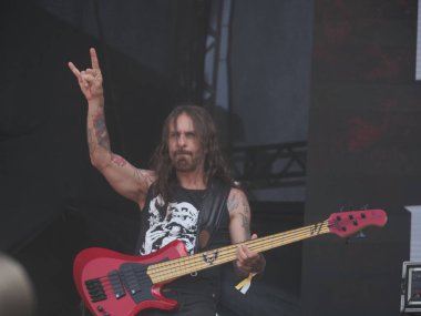 Sao Paulo (SP), Brezilya 04 / 27 / 2024 - 27 Nisan 2024 Cumartesi günü Sao Paulo 'nun batı bölgesindeki Memorial da America Latina' da düzenlenen Yaz Esintisi Festivali 'nin ikinci gününde Sinistra grubunun performansı.