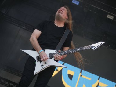 Sao Paulo (SP), Brezilya 04 / 27 / 2024 - Bu Cumartesi, 27 Nisan 2024 tarihinde, Sao Paulo 'nun batı bölgesindeki Memorial da America Latina' da düzenlenen Summer Breeze festivalinin ikinci gününde Forbidden grubunun performansı