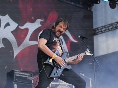 Sao Paulo (SP), Brezilya 04 / 27 / 2024 - 27 Nisan 2024 Cumartesi günü Sao Paulo 'nun batı bölgesindeki Memorial da America Latina' da düzenlenen Yaz Esintisi Festivali 'nin ikinci gününde Korzus grubunun sunumu.