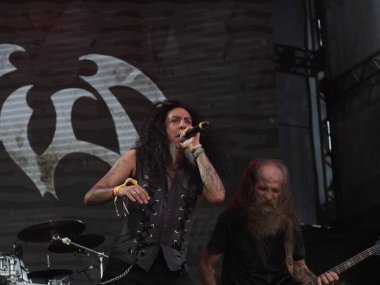 Sao Paulo (SP), Brezilya 04 / 27 / 2024 - 27 Nisan 2024 Cumartesi günü Sao Paulo 'nun batı bölgesindeki Memorial da America Latina' da düzenlenen Yaz Esintisi Festivali 'nin ikinci gününde Korzus grubunun sunumu.