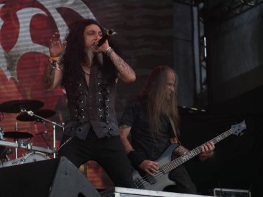 Sao Paulo (SP), Brezilya 04 / 27 / 2024 - 27 Nisan 2024 Cumartesi günü Sao Paulo 'nun batı bölgesindeki Memorial da America Latina' da düzenlenen Yaz Esintisi Festivali 'nin ikinci gününde Korzus grubunun sunumu.