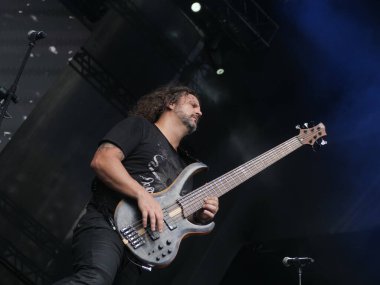 SAO PAULO, Brezilya 04 / 27 / 2024 Gama Ray grubu tarafından yapılan Performans Summer Breeze festivalinin ikinci gününde Latin Amerika Memorial 'da, Sao Paulo' nun batı yakasında, 27 Nisan 2024. 