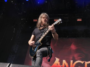 SAO PAULO, Brezilya 04 / 27 / 2024 Gama Ray grubu tarafından yapılan Performans Summer Breeze festivalinin ikinci gününde Latin Amerika Memorial 'da, Sao Paulo' nun batı yakasında, 27 Nisan 2024. 