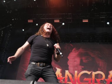 SAO PAULO, Brezilya 04 / 27 / 2024 Gama Ray grubu tarafından yapılan Performans Summer Breeze festivalinin ikinci gününde Latin Amerika Memorial 'da, Sao Paulo' nun batı yakasında, 27 Nisan 2024. 