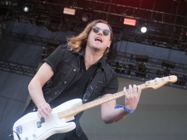 Sao Paulo (SP), Brezilya 04 / 28 / 2024 - Eclipse grubu, 28 Nisan 2024 Pazar günü Sao Paulo 'nun batı yakasındaki Memorial da America Latina' da düzenlenen Yaz Esintisi Festivali 'nin son gününde sahne aldı.