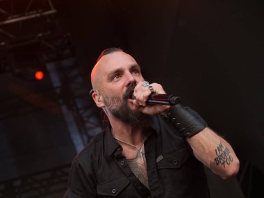 SAO PAULO, Brezilya 04 / 28 / 2024 - KillSwitch Engage grubu Sao Paulo 'nun batısındaki Memorial da America Latin' de düzenlenen Yaz Breeze Festivali 'nin son gününde bu pazar, 28 Nisan 2024