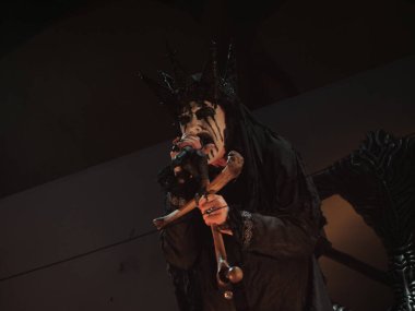 SAO PAULO, (SP) Brazil 04 / 28 / 2024 - Mercyful Fate grubu, 28 Nisan 2024 Pazar günü Sao Paulo 'nun batısındaki Memorial da America Latina' da düzenlenen Yaz Esintisi Festivali 'nin son gününde sahne aldı..