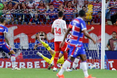 ForTALEZA (CE), 04 / 28 / 2024 Oyuncu Pedro Henrique Ouriques, Fortaleza ve Bragantino arasında oynanan ve 2024 Brezilya Şampiyonası Serie A 'nın 3. turu için geçerli olan maçta