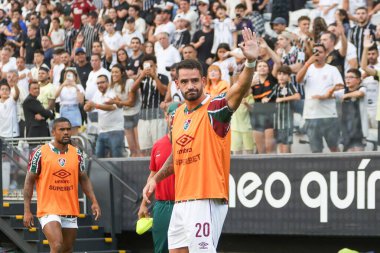 SAO PAULO (SP), 04 / 28 / 2024 Sao Paulo şehrindeki Neo Quimica Arena 'da düzenlenen Brezilya Şampiyonası' nın dördüncü turu için geçerli olan Korintliler ve Fluminense arasında oynanan karşılaşmada Renato Augusto