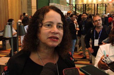 Sao Paulo (SP), 04 / 29 / 2024 - POLITICS / TECHNOLOGY / INTERNET - Bilim ve Teknoloji Bakanı Luciana Santos, bu Pazartesi (29) ve Salı (30) düzenlenen NETMundial + 10 konferansı sırasında. Etkinlik internetin üzerinden 10 yıl geçti 
