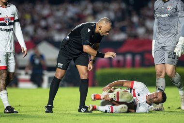 Sao Paulo ve Palmeiras arasında Brasileirao 2024 Sao Paulo (SP), 04 29 2024 - BRASILEIRAO SAO PAULO, Morumbis, 29 Nisan 2024 gecesi.