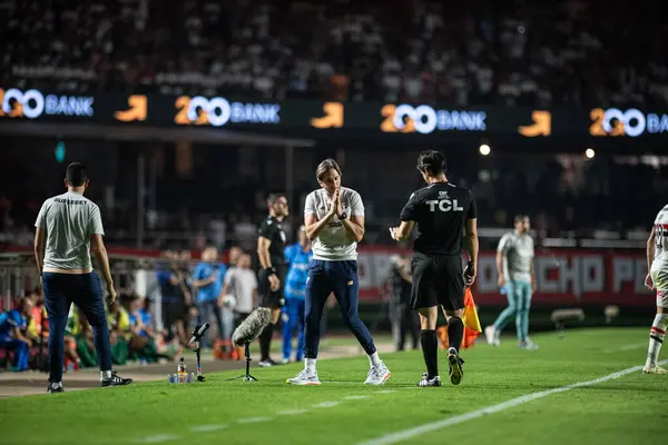 Sao Paulo ve Palmeiras arasında Brasileirao 2024 Sao Paulo (SP), 04 29 2024 - BRASILEIRAO SAO PAULO, Morumbis, 29 Nisan 2024 gecesi.