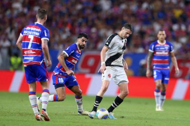 Fortaleza (CE), 05 / 01 / 2024 - FOOTBALL / ForTALEZA / VASCO DA GAMA - Fortaleza (CE) Pazartesi günü Fortaleza 'daki Arena Castelao' da oynanan karşılaşmada kaleci Leo,. 
