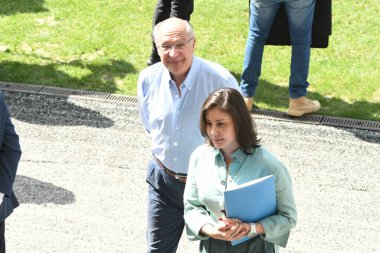 Sao Paulo (SP), 01 / 05 / 2024 - Brezilya Cumhuriyeti Başkanı Luiz Inacio Lula da Silva (PT), yardımcısı Geraldo Alckmin (PSB) ile birlikte Neo Quimica Arena 'nın çimlerini ziyaret etti. 