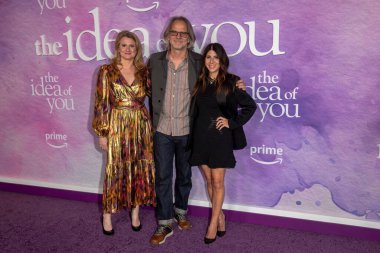 April 29, 2024, New York, New York, USA: (L-R) Amy Williams, Jim Fronha and Jacqueline DeMeterio attend the Prime Video The Idea Of You New York premiere at Jazz at Lincoln Center.  clipart