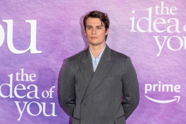 29 Apr 2024, New York USA - Nicholas Galitzine attends the Prime Video sThe Idea Of You New York premiere at Jazz at Lincoln Center.  clipart