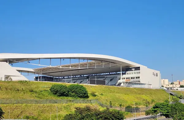 Sao Paulo 2024 Vue Extérieure Stade Neo Quimica Arena Événement Photo De Stock