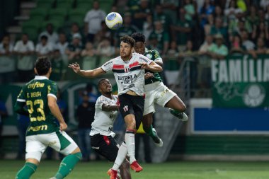 Sao Paulo (SP), Brezilya 05 / 02 / 2024 - Palmeiras ile Botafogo-SP arasındaki maç, bu Perşembe akşamı Allianz Parque 'da düzenlenen 2024 Brezilya Futbol Kupası' nın üçüncü etabı için geçerli.