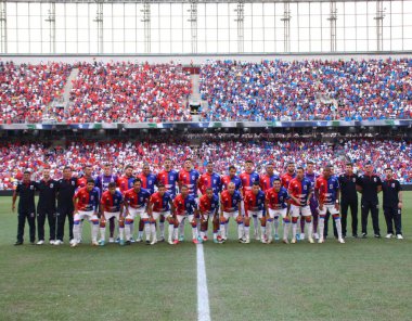 CURITIBA (PR), 05 / 04 / 2024 The Parana takımı, Parana ve Nacional arasında oynanan 2. Lig Parana Şampiyonası birinci turu için Curitiba 'daki Ligga Arena' da oynanan maçta