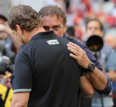 CURITIBA (PR), 05 / 05 / 2024 Coach Cuca, Ligga Arena 'da oynanan Brezilya Serisi A Şampiyonası' nın 5. turu için geçerli olan Vasco ile Athletico PR maçı sırasında  