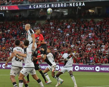 CURITIBA (PR), 05 / 05 / 2024 throw, 5 Mayıs 2024 tarihinde Ligga Arena 'da oynanan Brezilya Serisi A Şampiyonası' nın 5. turunda Athletico PR ile Vasco arasında oynanan maç sırasında