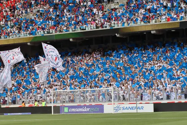 CURITIBA (PR), 04 / 05 / 2024 Taraftarlar Parana ve Nacional arasında Curitiba 'daki Ligga Arena' da düzenlenen 2. 