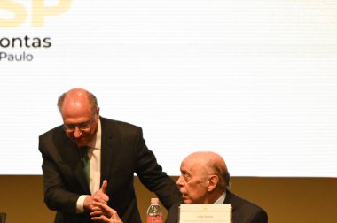 Sao Paulo (SP), 05 / 06 / 2024 Sao Paulo Eyaleti Sayıştayı 'nın (TCE-SP) 100. yıldönümü onuruna düzenlenen törene çok sayıda siyasi taraf katıldı.)