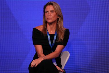 Sao Paulo (SP), 05 / 07 / 2024 Paula Young, Botafogo 'nun aktivasyon ve uluslararası ilişkiler başkanı - Brezilya Rugby Konfederasyonu CEO' su Mariana Mine 'nin katılımıyla Panel 