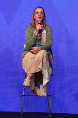 Sao Paulo (SP), 05 / 07 / 2024 Iris Cordoba, GSIC Genel Müdürü (Küresel Spor Yenilik Merkezi) - Brezilya Rugby Konfederasyonu CEO 'su Mariana Mine' nin katılımıyla Panel 