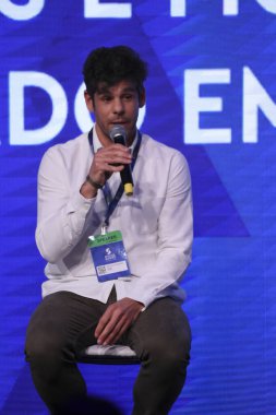 Sao Paulo (SP), 05 / 07 / 2024 Panel Spor Hakları. Uluslararası Olimpiyat Komitesi Medya Hakları Müdürü Nicolas Berges 'in katılımıyla, sürekli Değişim Altındaki Pazar Eğilimleri ve İş Modelleri