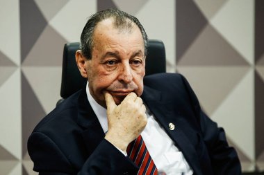 Brasilia (DF), 05 / 07 / 2024 Senatör Omar Aziz (PSD-AM), Braskem 'in CPI - Braskem Parlamento Soruşturma Komisyonu (CPI) başkanı, Brasilia' da, Federal Bölgede, 7 Salı günü,)