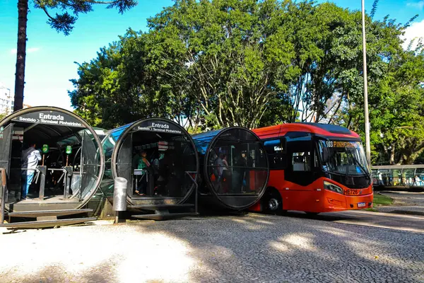 Curitiba Brazil 2024 Public Transport City Curitiba Considered One Best — Stock Photo, Image