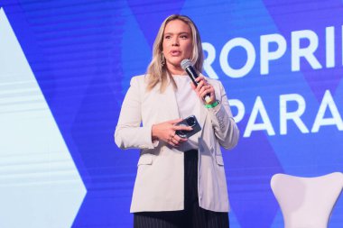 Sao Paulo (SP), 05 / 08 / 2024 hadise / SPORTS / SUMIT / SP Dani Boaventura, ESPN konuşmacısı ve sunucusu, Panel Spor Başkenti: Mülkiyet, Medya ve Eğlence: Yatırımların Gittiği Yer ?