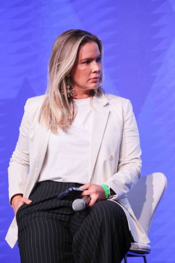 Sao Paulo (SP), 05 / 08 / 2024 hadise / SPORTS / SUMIT / SP Dani Boaventura, ESPN konuşmacısı ve sunucusu, Panel Spor Başkenti: Mülkiyet, Medya ve Eğlence: Yatırımların Gittiği Yer ?