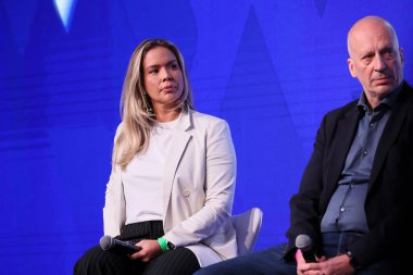 Sao Paulo (SP), 05 / 08 / 2024 hadise / SPORTS / SUMIT / SP Dani Boaventura, komisyona arabuluculuk eden ESPN muhabiri, JL Spor Yatırımının CEO 'su Jochen Losch ile spor: Mülkiyet, medya ve eğlence