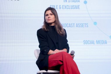 Sao Paulo (SP), Brezilya 05 / 08 / 2024 Panel Markaları. Conmebol sponsorluk platformunda hayran odaklı stratejiler, Latam medya ve sponsorluk başkanı Daniella Simionato 'nun katılımıyla
