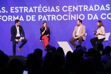 Sao Paulo (SP), 05 / 08 / 2024 hadise / Spor / SUMIT / SP Panel Markaları. Futbol ortaklığı başkanı Yeray Romera Troya 'nın da katılımıyla Conmebol' un sponsorluk platformunda hayran odaklı stratejiler. 