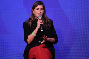 Sao Paulo (SP), Brezilya 05 / 08 / 2024 Panel Markaları. Conmebol sponsorluk platformunda hayran odaklı stratejiler, Latam medya ve sponsorluk başkanı Daniella Simionato 'nun katılımıyla