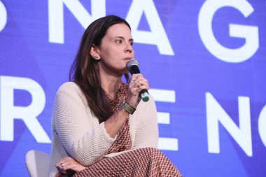 Sao Paulo (SP), 05 / 08 / 2024 - Globo 'daki Panel Olimpiyatları, Büyük Olaylar ve Globo' daki Esporte Oyuncuları Yönetimi müdürü Marcela Zaiden 'ın katılımıyla En İyi Yerimiz. 