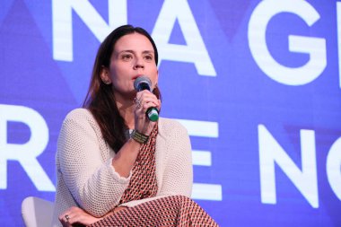 Sao Paulo (SP), 05 / 08 / 2024 - Globo 'daki Panel Olimpiyatları, Büyük Olaylar ve Globo' daki Esporte Oyuncuları Yönetimi müdürü Marcela Zaiden 'ın katılımıyla En İyi Yerimiz. 