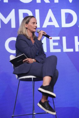 Sao Paulo (SP), 05 / 08 / 2024 hadise / SPORTS / SUMIT / SP Globo Panel Olimpiyatları, Eski voleybol oyuncusu ve Globo yorumcusu ve sunucusu Fabiana Alvim 'in katılımıyla The Best of Us