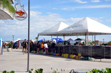 Porto Alegre (SC), Brezilya 05 / 08 / 2024 Tarihsel Merkezi ve Porto Alegre kentinin Güney Bölgesi bölgesinde bu Çarşamba günü meydana gelen sel felaketlerinin kaydı 